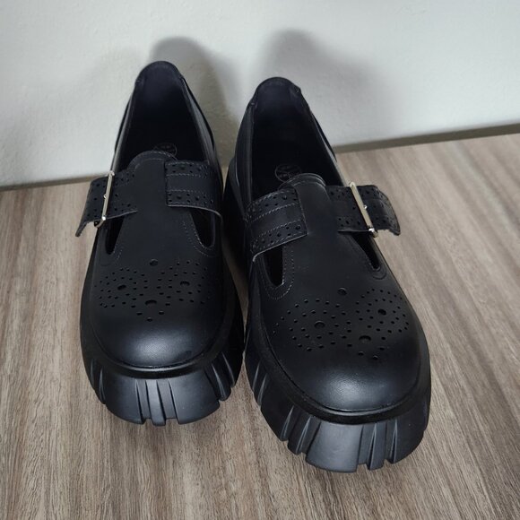 Black TUKskin™ T-Bar Anarchic Airship Brogue - Picture 5 of 6